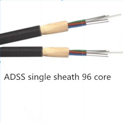 96 Core 90KN ADSS Fiber Optic Cable Self Supported FRP CSM