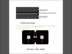 GJXH 2 Cores FTTH Indoor LZSH Sheath Fiber Optic Cable Drop Cable