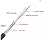 YTTX Outdoor 24 Core Fiber Optic Aerial Drop Cable All Dielectric Aerial GYFXTY