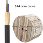 Self Supported 144 Core Fiber Optic Cable , Single Sheath Dielectric Fiber Cable