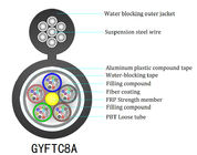 Non Metallic GYFTC8A Figure 8 Fiber Optic Cable 24 Core Outdoor use