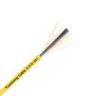 Round Yellow Fibre Optic Cable , PVC Lszh GJFJV 8 Core Fiber Optic Cable