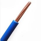 Blue Stranded Copper Wire , Bvr 10Mm2 Pvc Soft Bend Copper Wiring