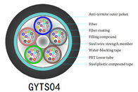PBT Outdoor Aerial Fiber Optic Cable GYTS04 Anti Termite 12 Core