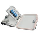 White IP65 FTTX Accessories 6 Ports Ftth Fiber Terminal Box
