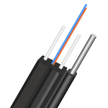Single Mode 4 Core Indoor G657A Lszh Fiber Optical Cable Outdoor FTTH Drop Cable