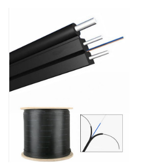 Ftth Optical Fiber 2 Core Outdoor FTTH Drop Cable G657A2 Fiber Optic Drop Cable