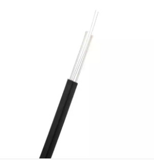 2*0.5mm FRP FTTH Drop Cable GJXFH 1/2/4/6 Cores Butterfly Lead In Optical Cable