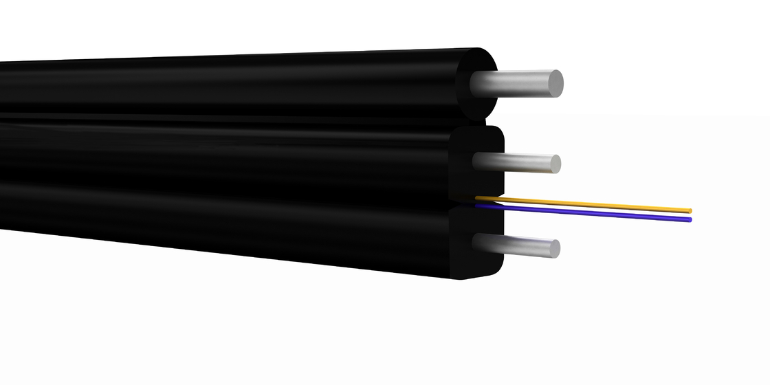 Use In Aerial FTTH Self Supporting Fiber Optic Drop Cable Indoor And Outdoor Use