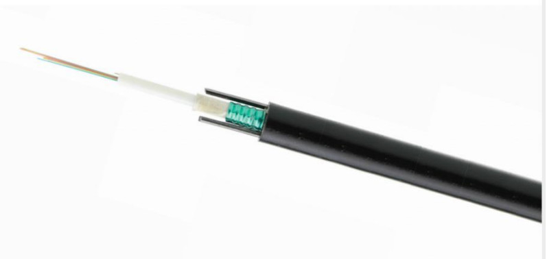 Outdoor Fiber Optic Cable GYXTW 12 Core Uni-Tube Light Aerial Armored  Single Mode