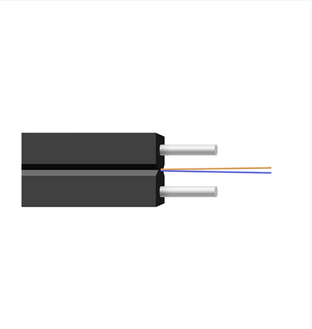 GJXH 2 Cores FTTH Indoor LZSH Sheath Fiber Optic Cable Drop Cable
