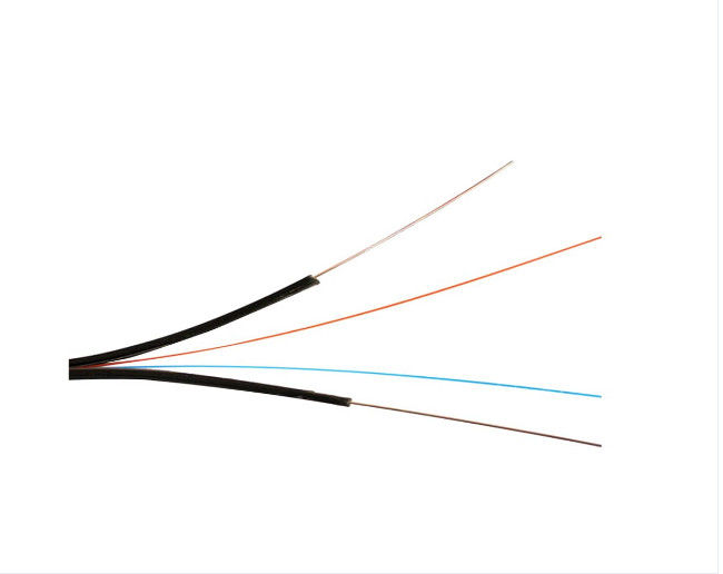 GJXH 2 Fiber FTTH Indoor Fiber Optic Drop Cable with LSZH Sheath and Bow Shape Structure