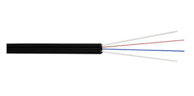 4 Cores Indoor Singlemode G657A GJXFH LSZH Jacket FTTH Fiber Optic Drop Cable