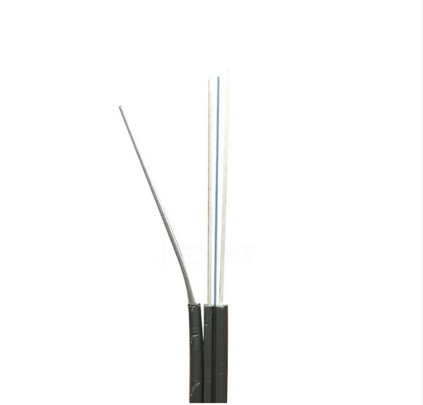 FTTH Indoor Outdoor FRP Strength Member GJYXFCH 1/2 Fibers Optic Drop Cable