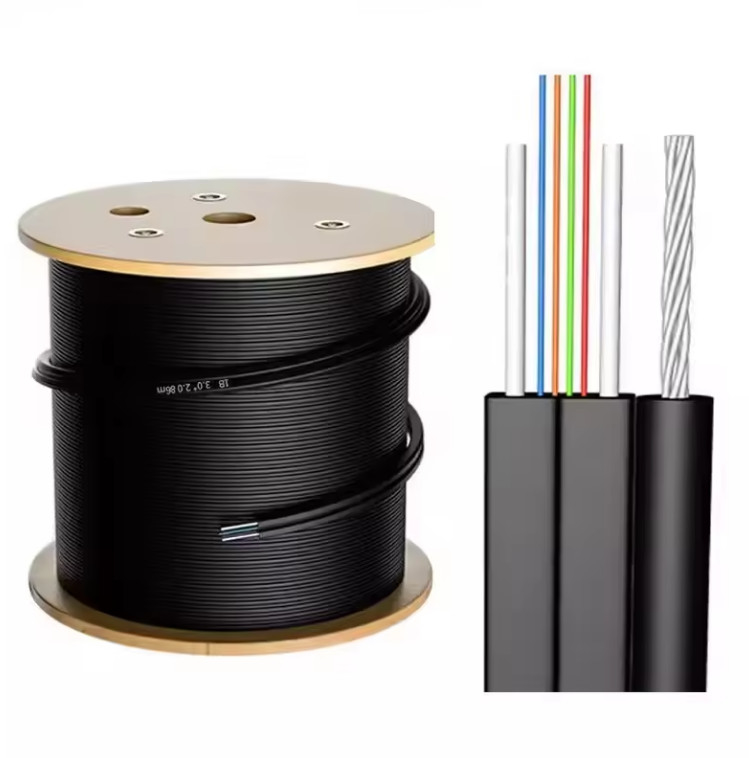 GJYXFCH 4 Fibers FTTH Indoor Outdoor FRP Strength Member  Optic Drop Cable