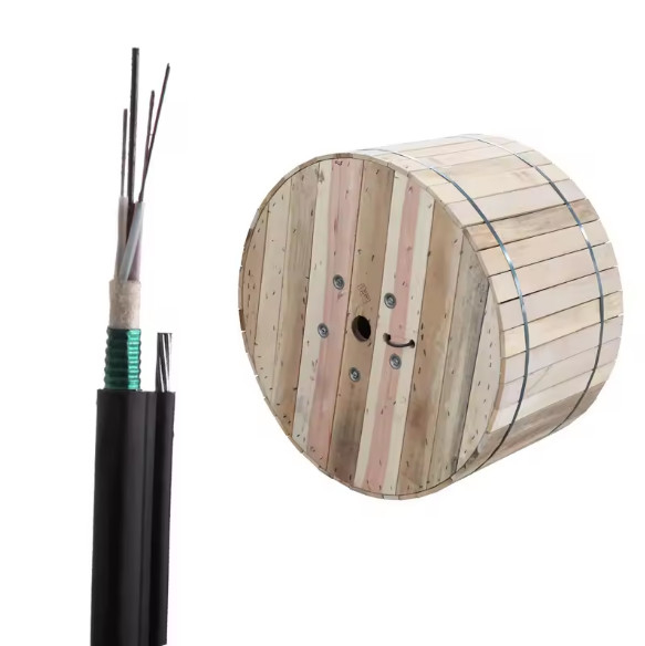 Aerial GYTC8S Armored Figure 8 Cable with Steel Tape 24 36 48 72 Core G652D Fiber Optical Cable