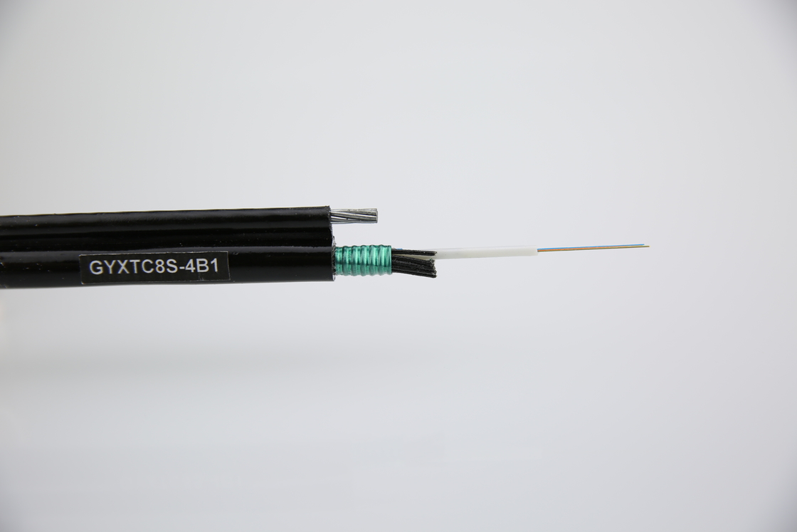 Aerial GYTC8S Armored Figure 8 Cable with Steel Tape 24 36 48 72 Core G652D Fiber Optical Cable