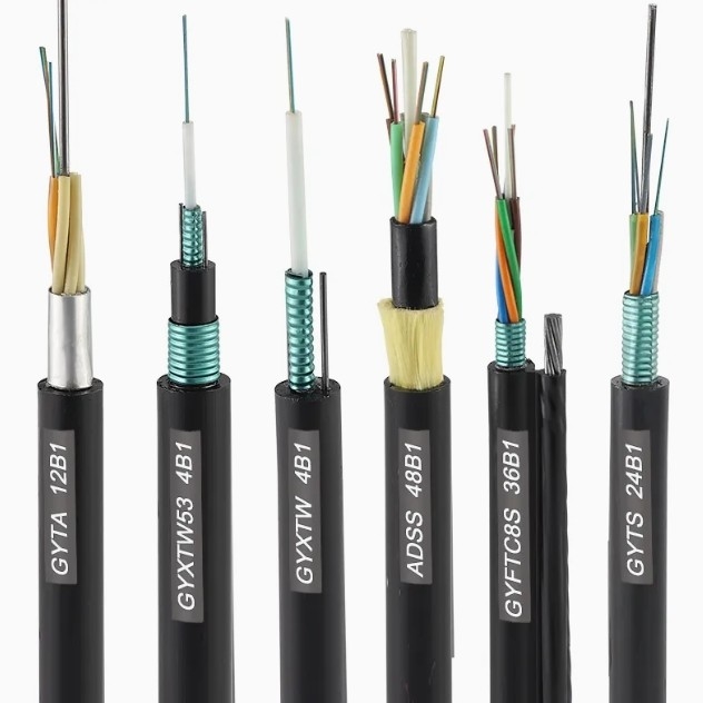 High Crush Resistance Direct Bury Fiber Cable Installation Aluminum Alloy Armored Cable GYTA53