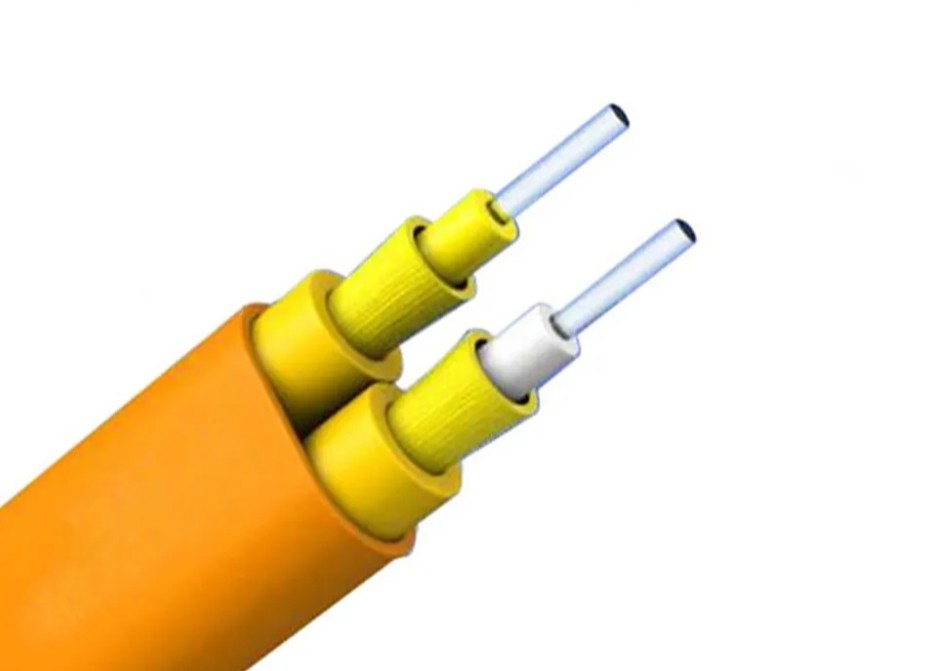 Single/Multi Mode Indoor Fiber Optic Cable with Aramid Yarn Strength Member and PVC/LSZH Inner Sheath Material