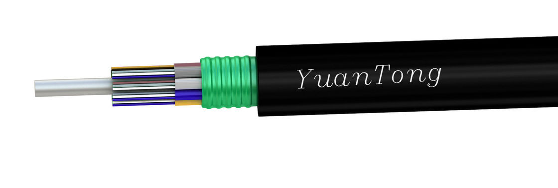 GYTS Single Mode Armored Fiber Optic Cable , 12-72 Anti Rodent Fiber Optic Cable