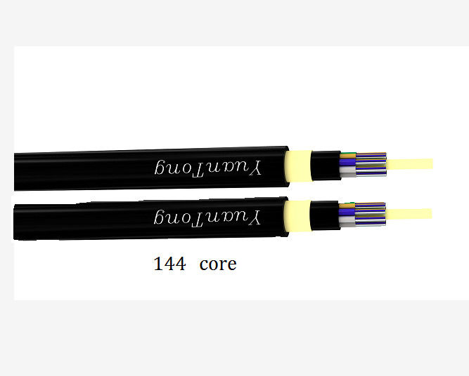 Outdoor Communication ADSS Fiber Optic Cable Double Layer 144 Core For Aerial