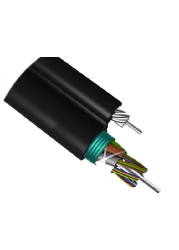 G652D Self Supporting Fiber Optic Cable , GYFTC8S ROSH 24 Fibers Figure Eight Cable