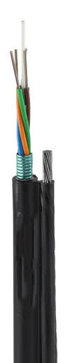 GYFTC8S Self Supporting Fiber Optic Cable , 48 Core Kevlar Fiber Cable