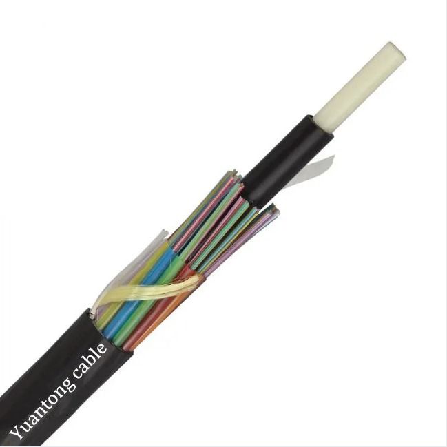 HDPE Air Blown Micro Cable , Outdoor 144 Core Fiber Optic Cable