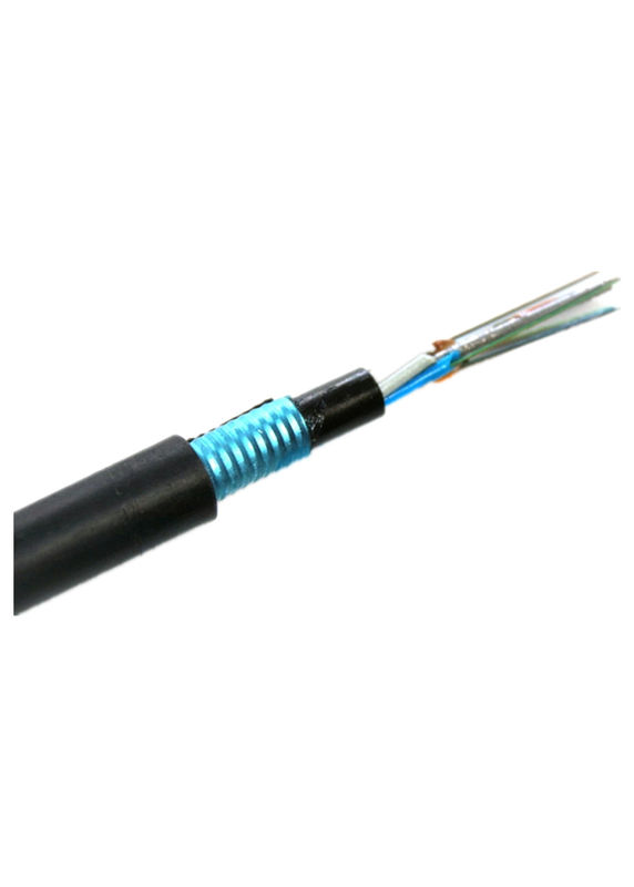 PBT Corrugated Steel Tape Outdoor Armored Fiber Optic Cable GYTY53