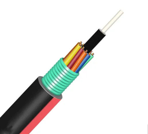 ROSH 12 Core Outdoor Armored Fiber Optic Cable GYTA For Overhead