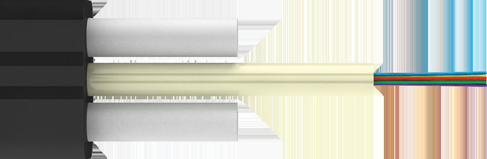 Outdoor Aerial Frp Fiber Flat FTTH Fiber Drop Cable 6 Core