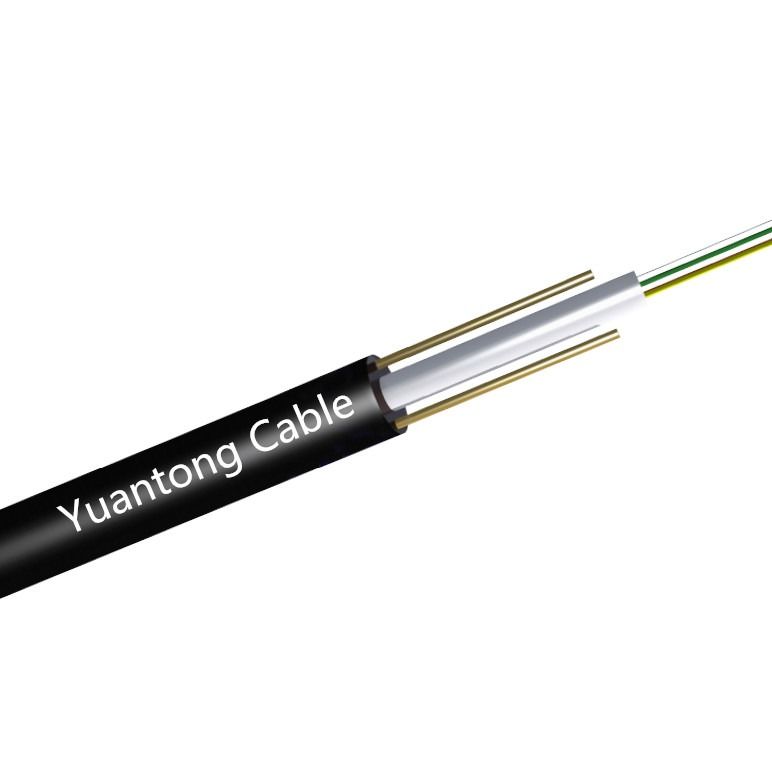 4 Core Frp Flat Round Loose Tube FTTH Fiber Drop Cable Outdoor Use