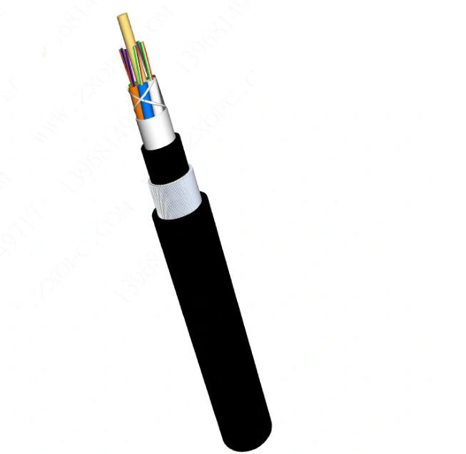 Aerial Outdoor Armored Fiber Optic Cable 24 Core GYFTY63