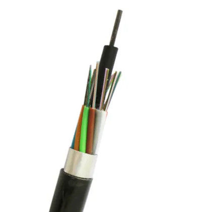 48 Core Outdoor Armored Fiber Optic Cable GYTZA with Aluminium PE Sheath Corrosion Resistant and Water-Blocking