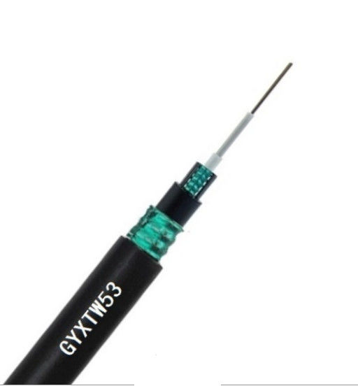GYXTW53 12 Core Direct Buried Fiber Optic Cable Entrained Parallel Steel Wire