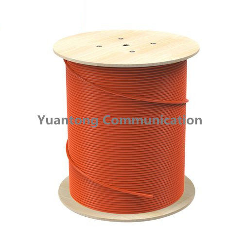Indoor Round 12 Core Fiber Optic Cable , G657A2 PVC GJFJV Tight Buffer Cable