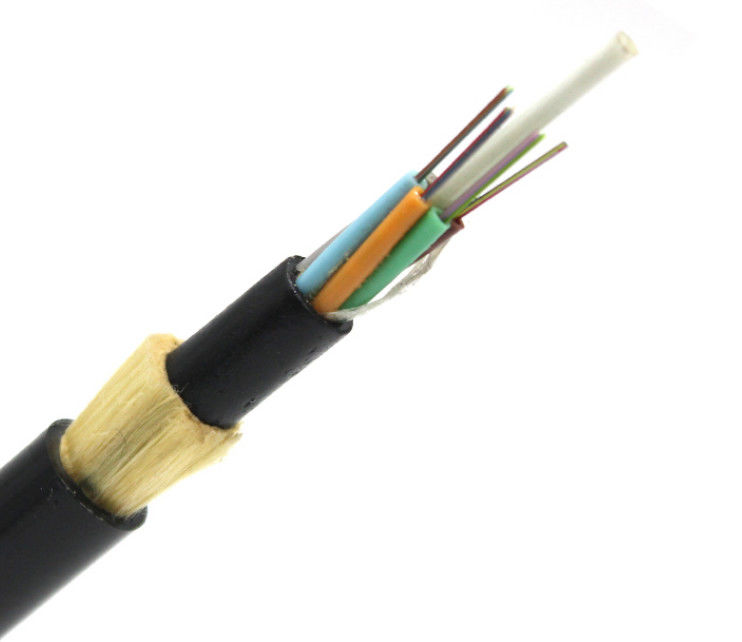Aramid Yarn Stranded Loose Tube 100m ADSS 24 Core Fiber Optic Cable