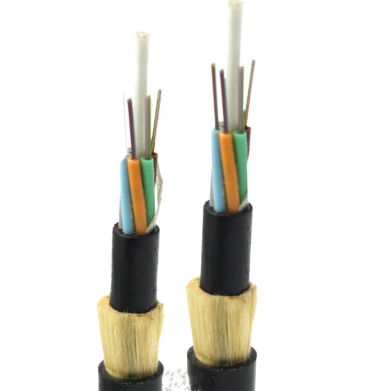 Aramid Yarn Stranded Loose Tube 100m ADSS 24 Core Fiber Optic Cable