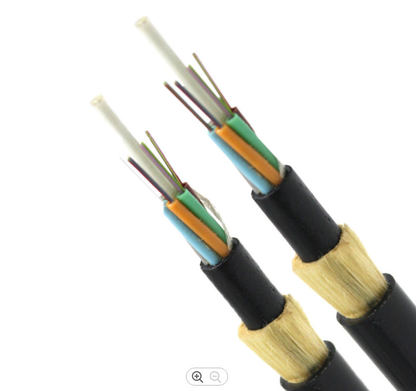 Aramid Yarn Stranded Loose Tube 100m ADSS 24 Core Fiber Optic Cable
