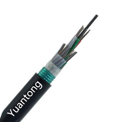 48 Duct Gel Filled Fiber Optic Cable , G652d FRP Outdoor Armored Fiber Optic Cable