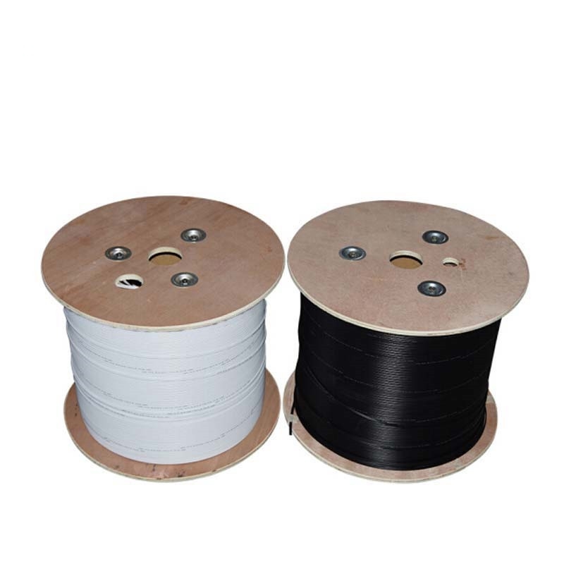 A2 Flat Fiber Optic Indoor FTTH Drop Cable G652D G657a1 1-12 Core