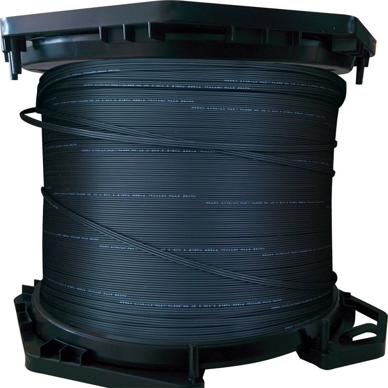 A2 Flat Fiber Optic Indoor FTTH Drop Cable G652D G657a1 1-12 Core
