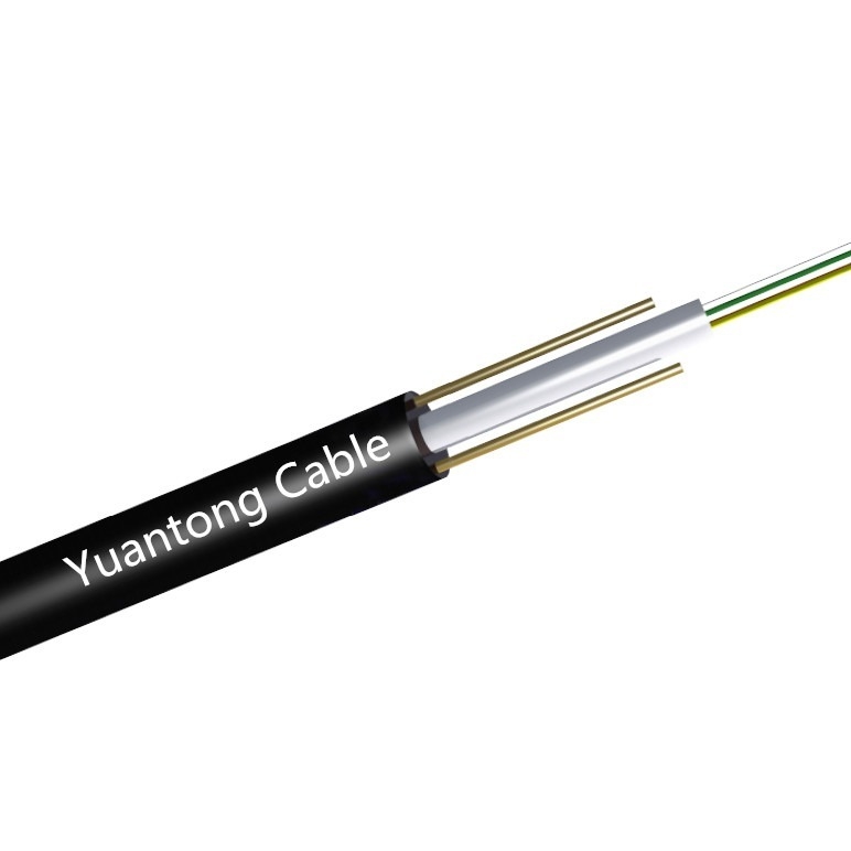 Outdoor Aerial Frp Fiber Flat FTTH Fiber Drop Cable 6 Core
