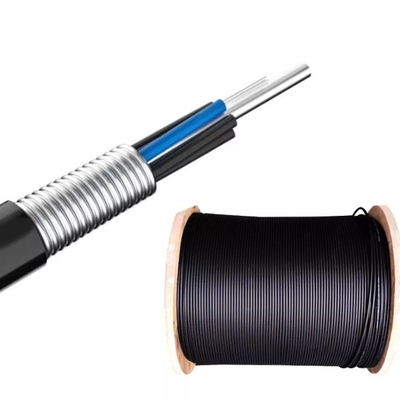 GYTA53 4 Core Steel Wire Fiber Optical Cable Direct Buried Armored