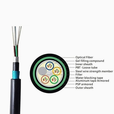 Direct Buried Fiber Optic Cable GYTA53 with PBT Loose Tube and ≥50dB Return Loss for Superior Network Performance Core 2-144 Cores
