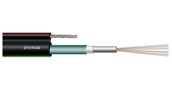 G652D Outdoor 72 Core Fiber Optic Cable , GYXTC8S Figure 8 Fiber Optic Cable