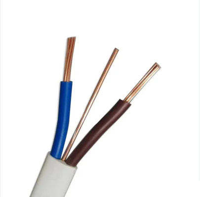100m White Jacket Electric Copper Wire Bvvb E Type Copper Conductor