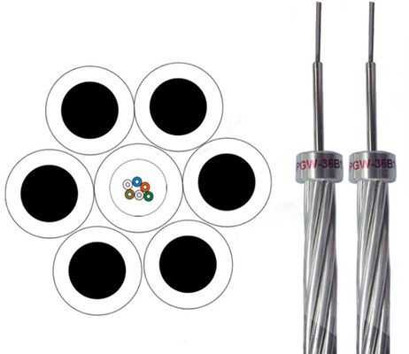36 Core Single Mode Uni-Tube OPGW Fiber Optic Cable For Aerial