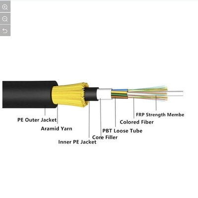 Outdoor ADSS Optical Fiber Cable All Dielectric Self Supporting YTTX